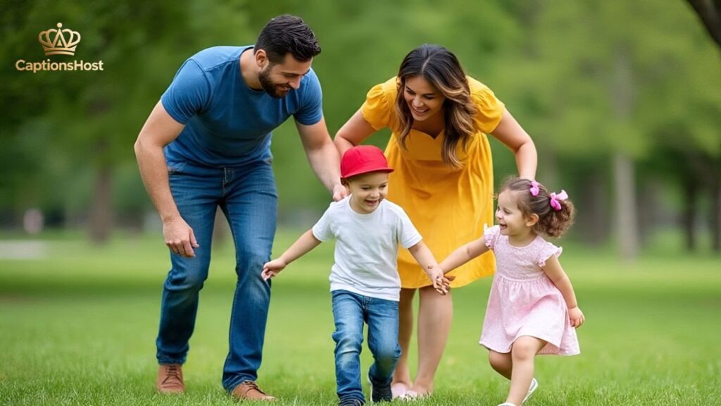 Adorable Action Captions With a Family Vibe